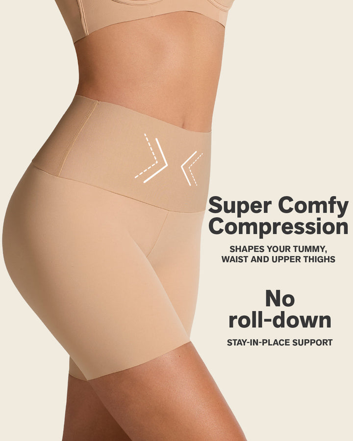Stay-In-Place Seamless Shapewear Shorts
