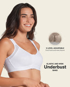 Unlined Wireless Posture Corrector Bra