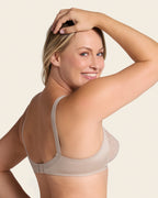 Extra Coverage Support Wireless Bra with Lace Cups
