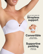 Triple Push-Up Strapless Bra