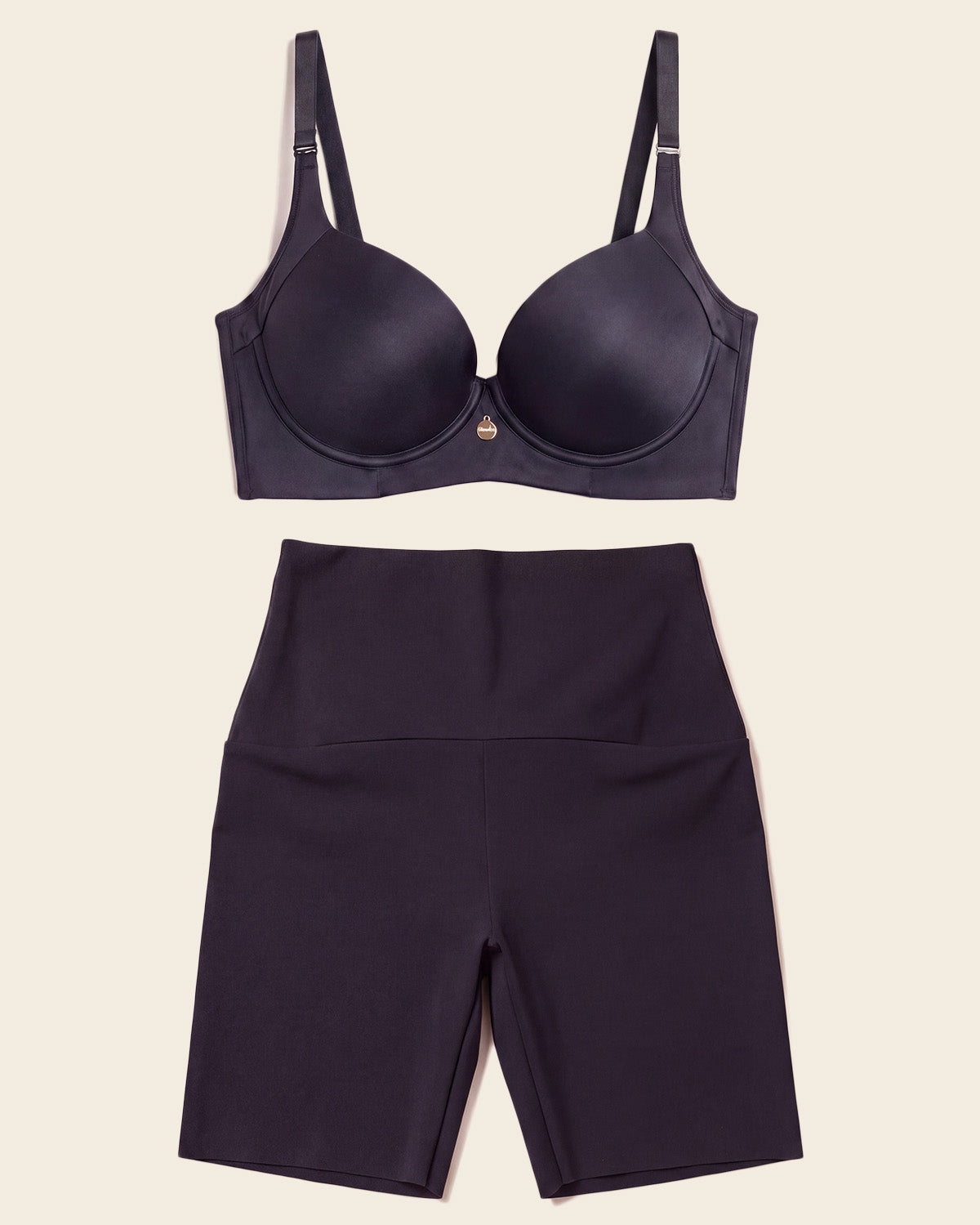 High Profile Bra & PowerStay Short in Black