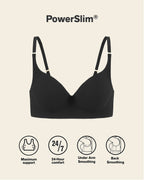 High Profile Bra & PowerStay Short in Black