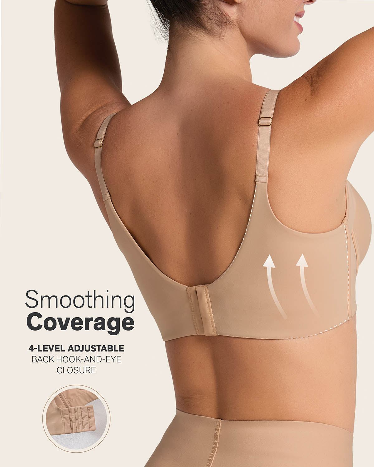 High Profile Bra & PowerStay Short in Golden Beige and Brown