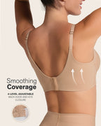 High Profile Bra + Stripe Undetectable Panty in Golden Beige