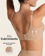 High Profile Bra & PowerStay Short in Golden Beige and Brown