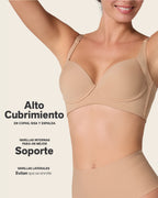 High Profile Bra & PowerStay Short in Golden Beige and Brown