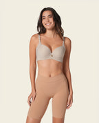 High Profile Bra + Stripe Undetectable Panty in Nude