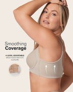 Back Smoothing Bra with Soft Full Coverage Cups