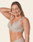 Lace Profile Bra & Ultra Light Lace Panty in Nude
