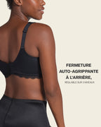 Lace Profile Bra & Ultra Light Lace Panty in Black