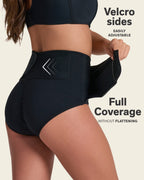 2-Pack Firm Compression Postpartum Panties with Adjustable Belly Wrap