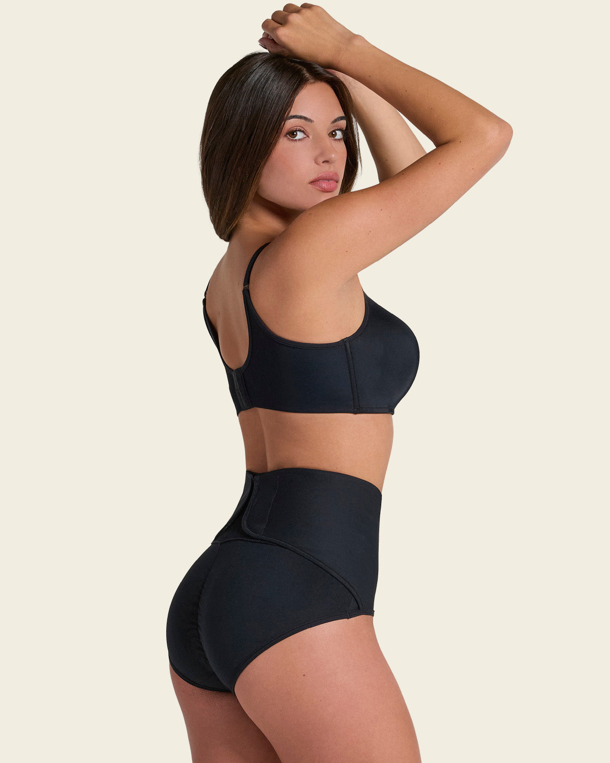 2-Pack Firm Compression Postpartum Panties with Adjustable Belly Wrap