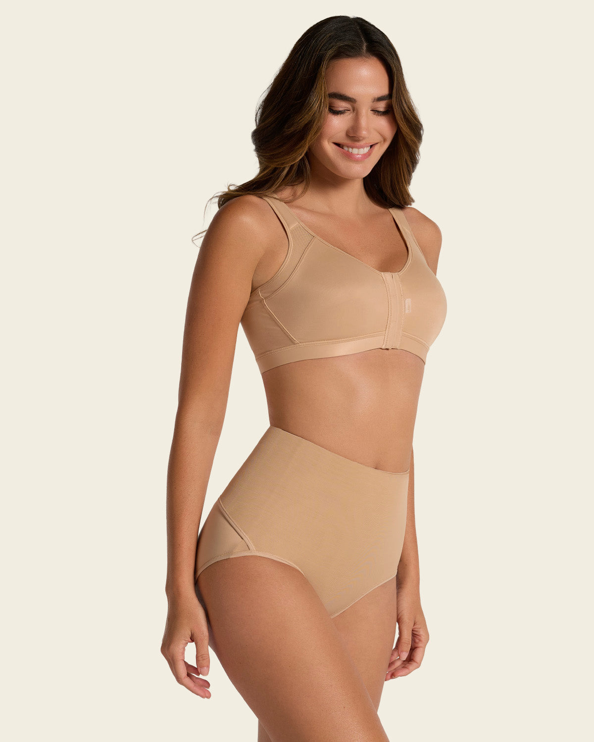 3-Pack Firm Compression Postpartum Panties with Adjustable Belly Wrap