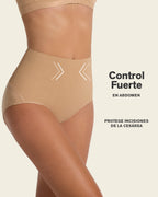 3-Pack Firm Compression Postpartum Panties with Adjustable Belly Wrap