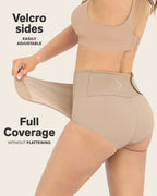 2-Pack Firm Compression Postpartum Panties with Adjustable Belly Wrap