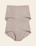 2-Pack Firm Compression Postpartum Panties with Adjustable Belly Wrap