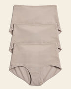 3-Pack Firm Compression Postpartum Panties with Adjustable Belly Wrap