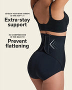 Firm Compression Post Surgical Panty w/ Adjustable Belly Wrap