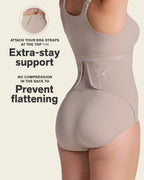 Firm Compression Post Surgical Panty w/ Adjustable Belly Wrap