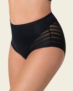 Everyday Bra + Stripe Undetectable Shaper Panty in Black