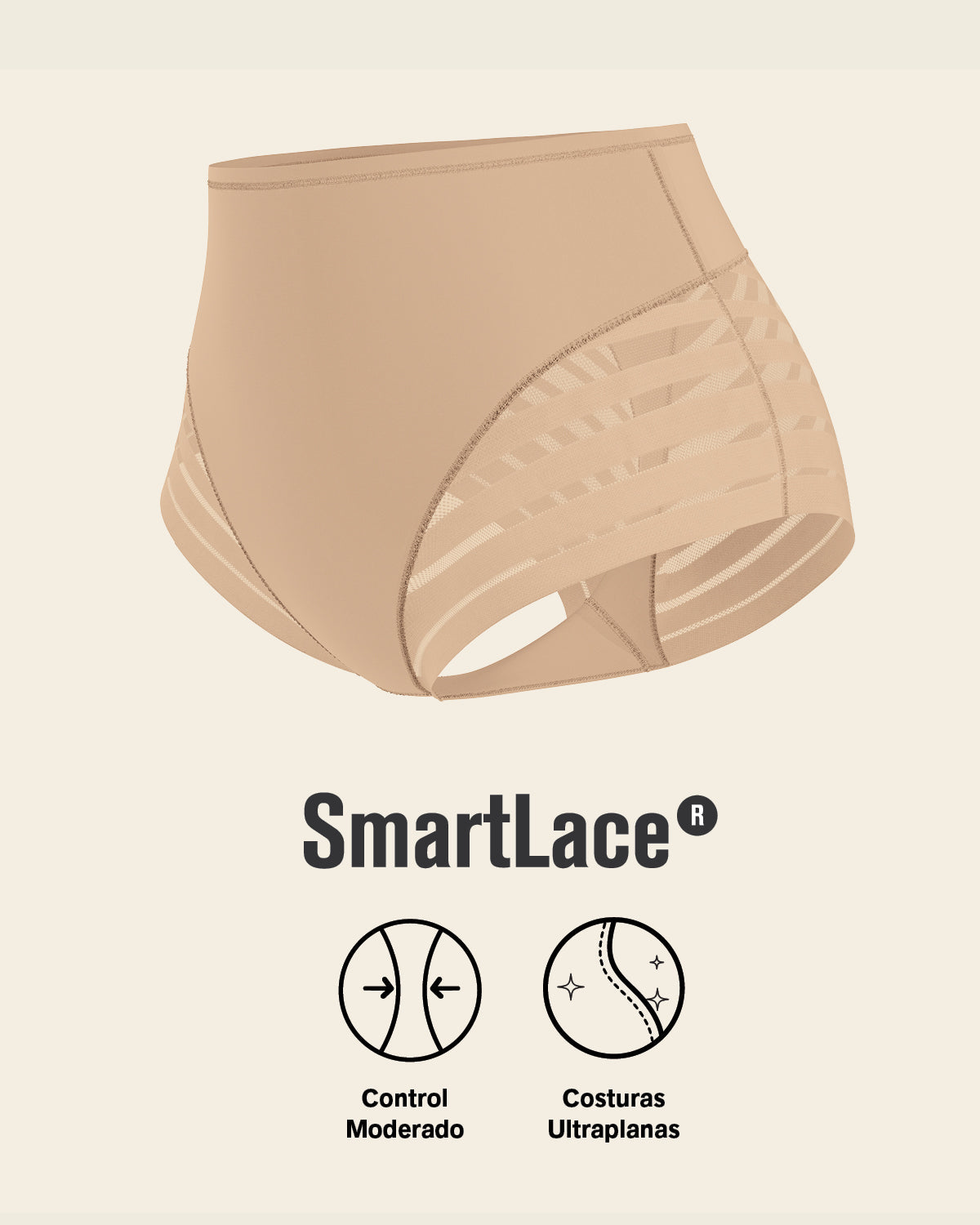 Everyday Bra + Stripe Undetectable Shaper Panty in Golden Beige