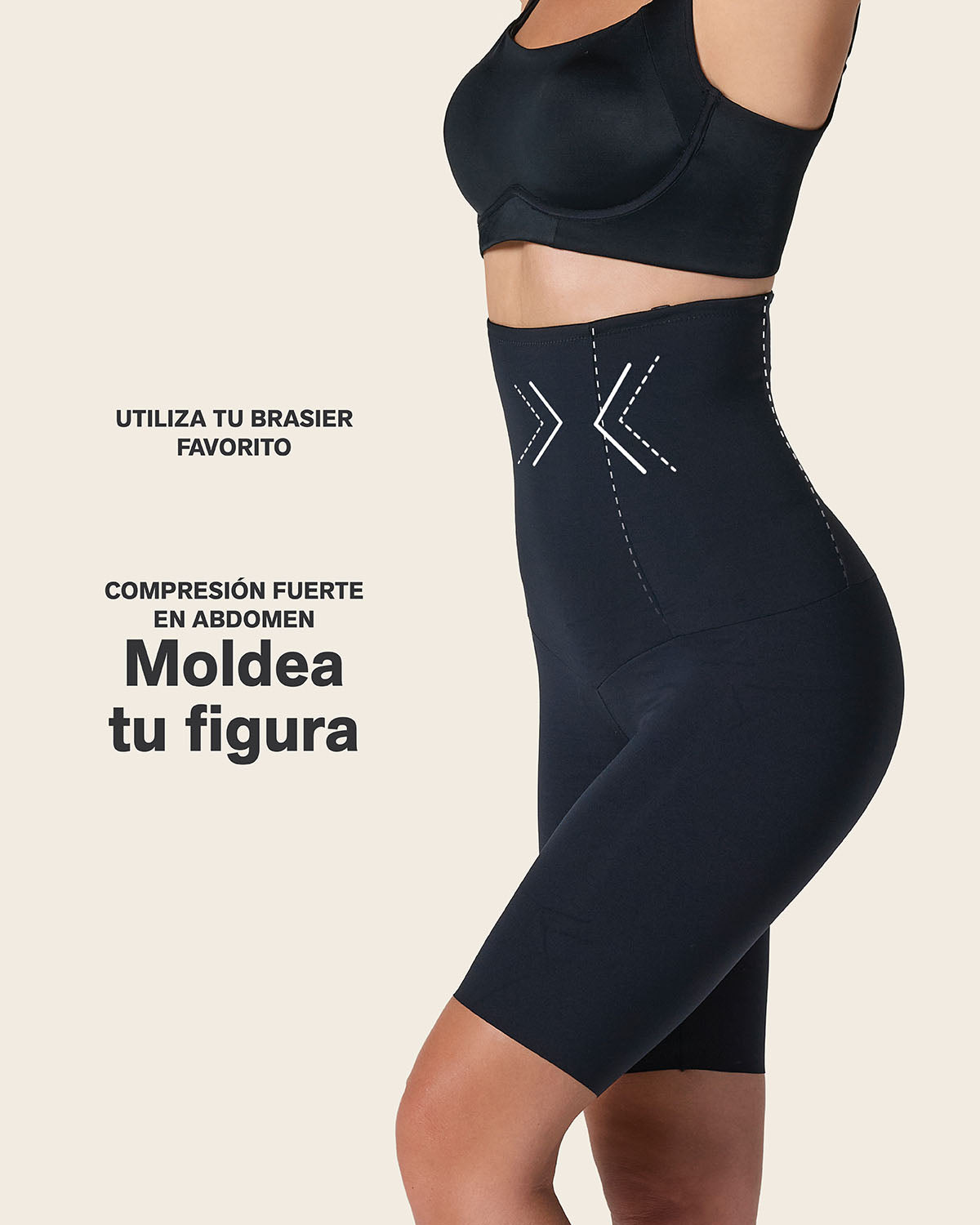 Extra High Waisted Firm Shaper Short