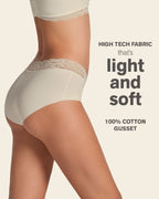 Ultra Light Lace Trim Hipster Panty