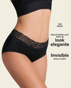 Ultra Light Lace Trim Hipster Panty