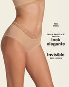 Ultra Light Lace Trim Hipster Panty