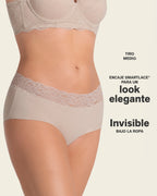 Ultra Light Lace Trim Hipster Panty