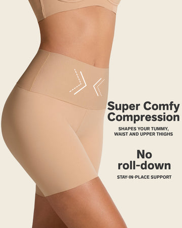 Stay-In-Place Seamless Shapewear Shorts