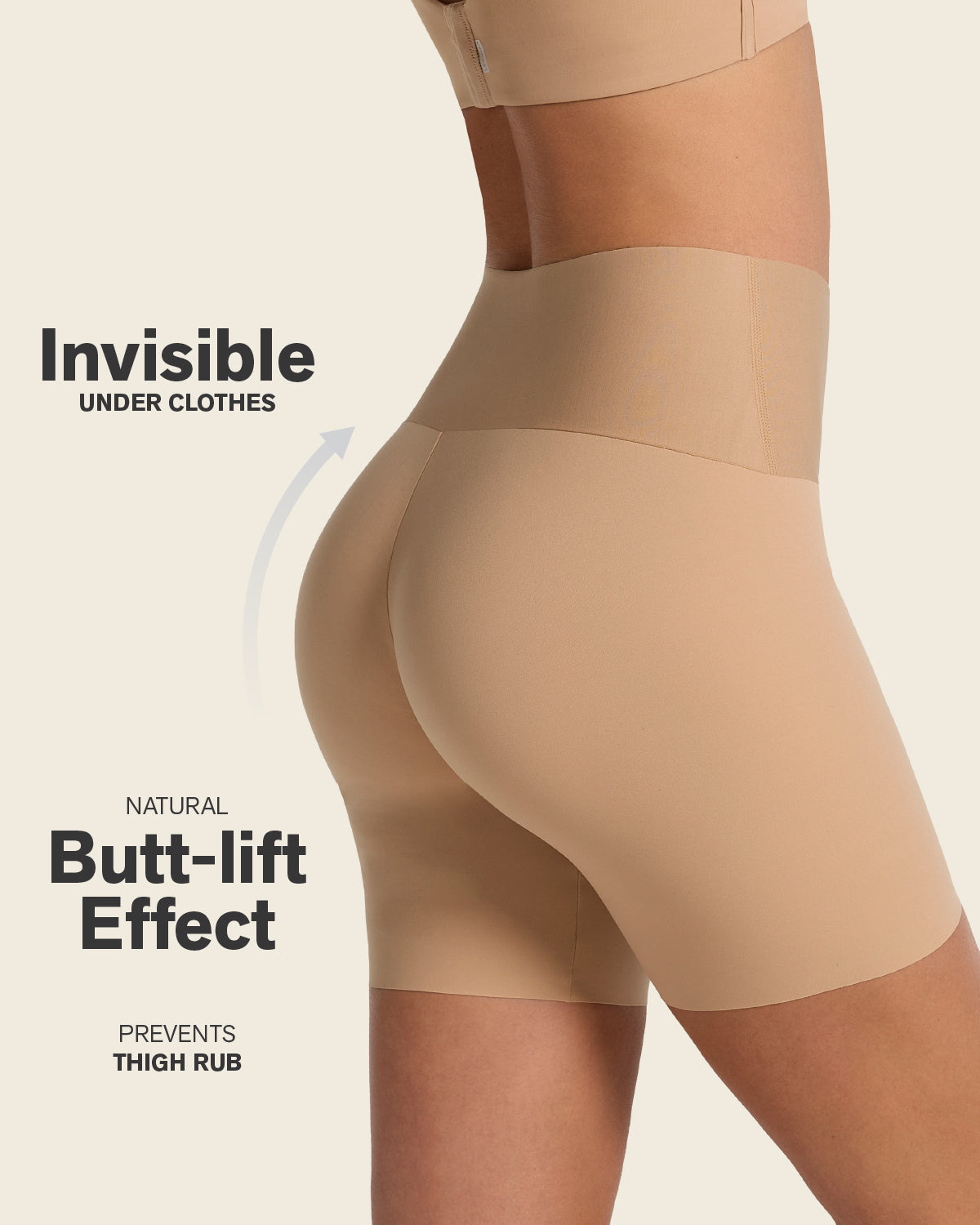 2-Pack Stay-In-Place Seamless Shapewear Shorts
