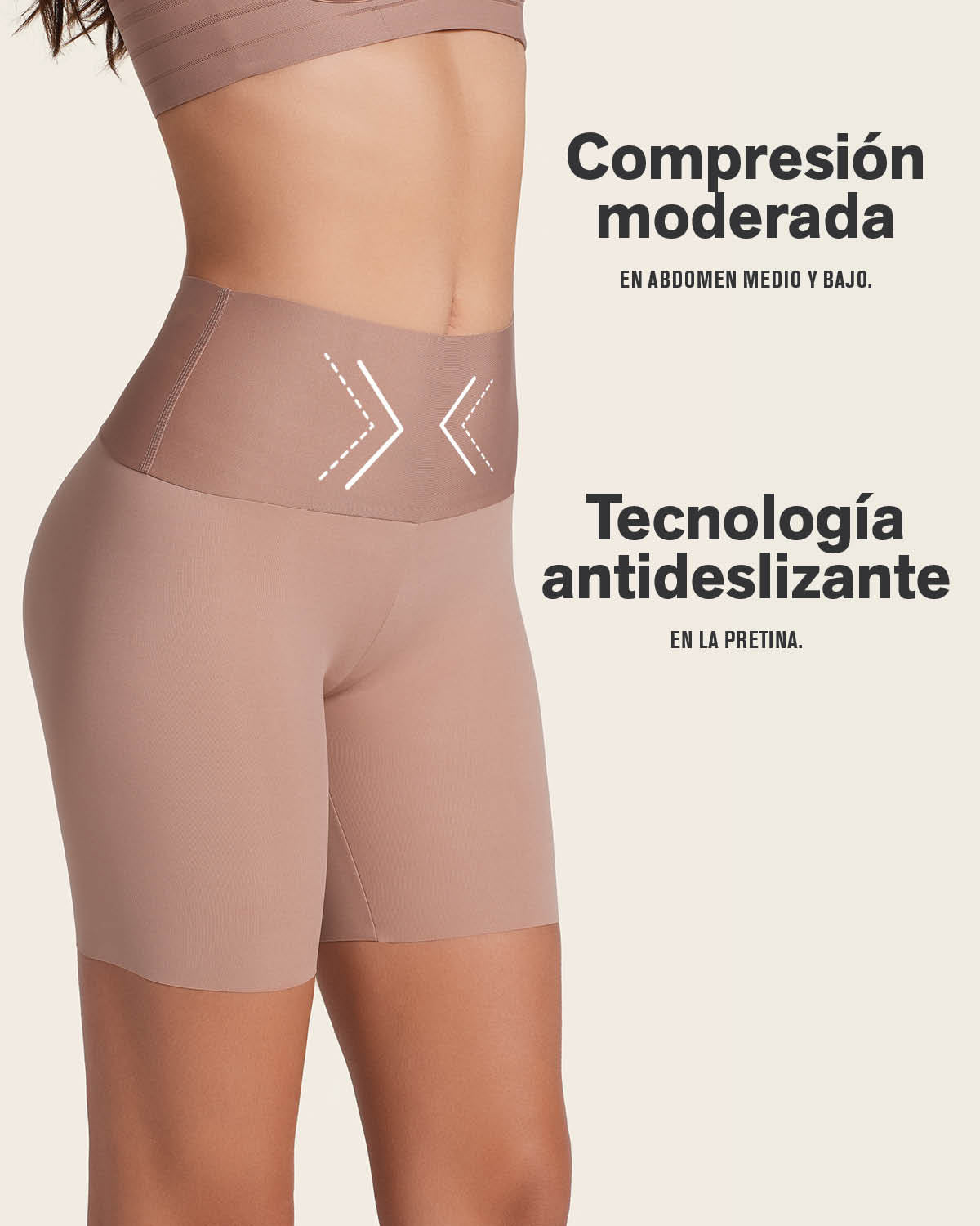 PowerStay Short + SmartShape Capri in Brown
