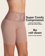 2-Pack Stay-In-Place Seamless Shapewear Shorts