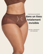 High-Waisted Sheer Lace Shaper Panty