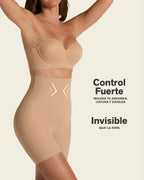 Strapless Sculpting Step-in Body Shaper with Short Bottom
