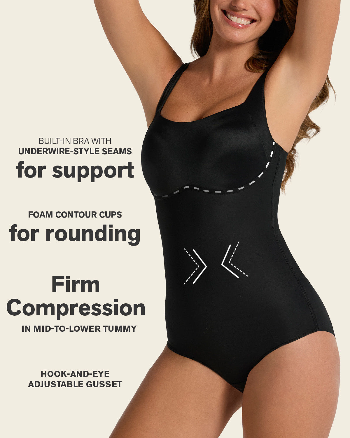 Scoop Back Wireless Classic Sculpting Bodysuit