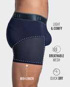 5-Pack High-Tech Mesh Boxer Briefs with Ergonomic Pouches