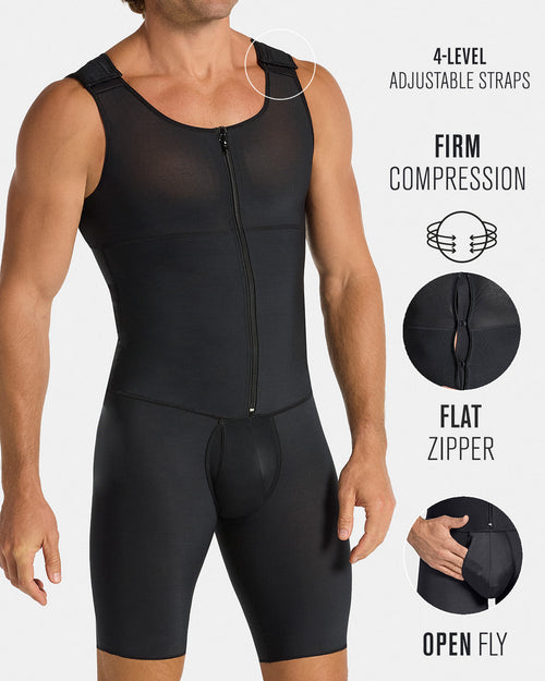 Men's Firm Compression Shaper Bodysuit