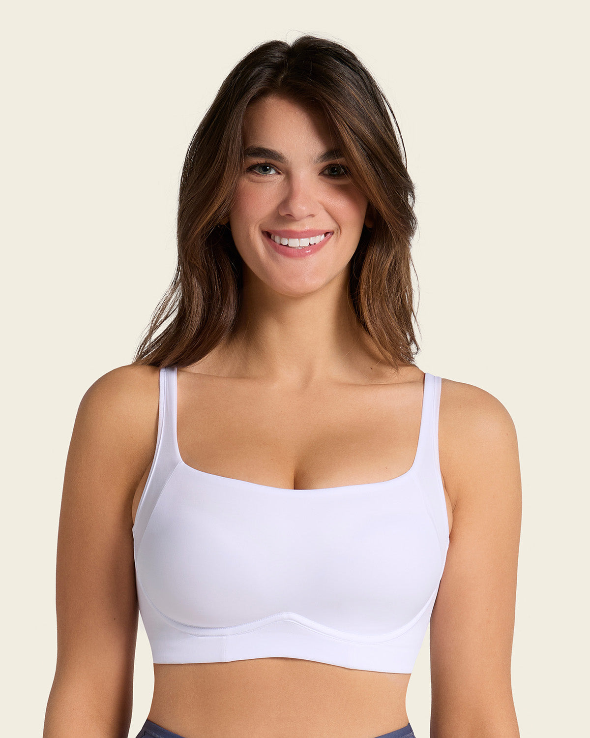 Everyday Bra + Stripe Undetectable Shaper Panty in White