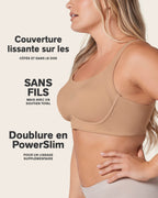 Everyday Bra + Stripe Undetectable Shaper Panty in Golden Beige