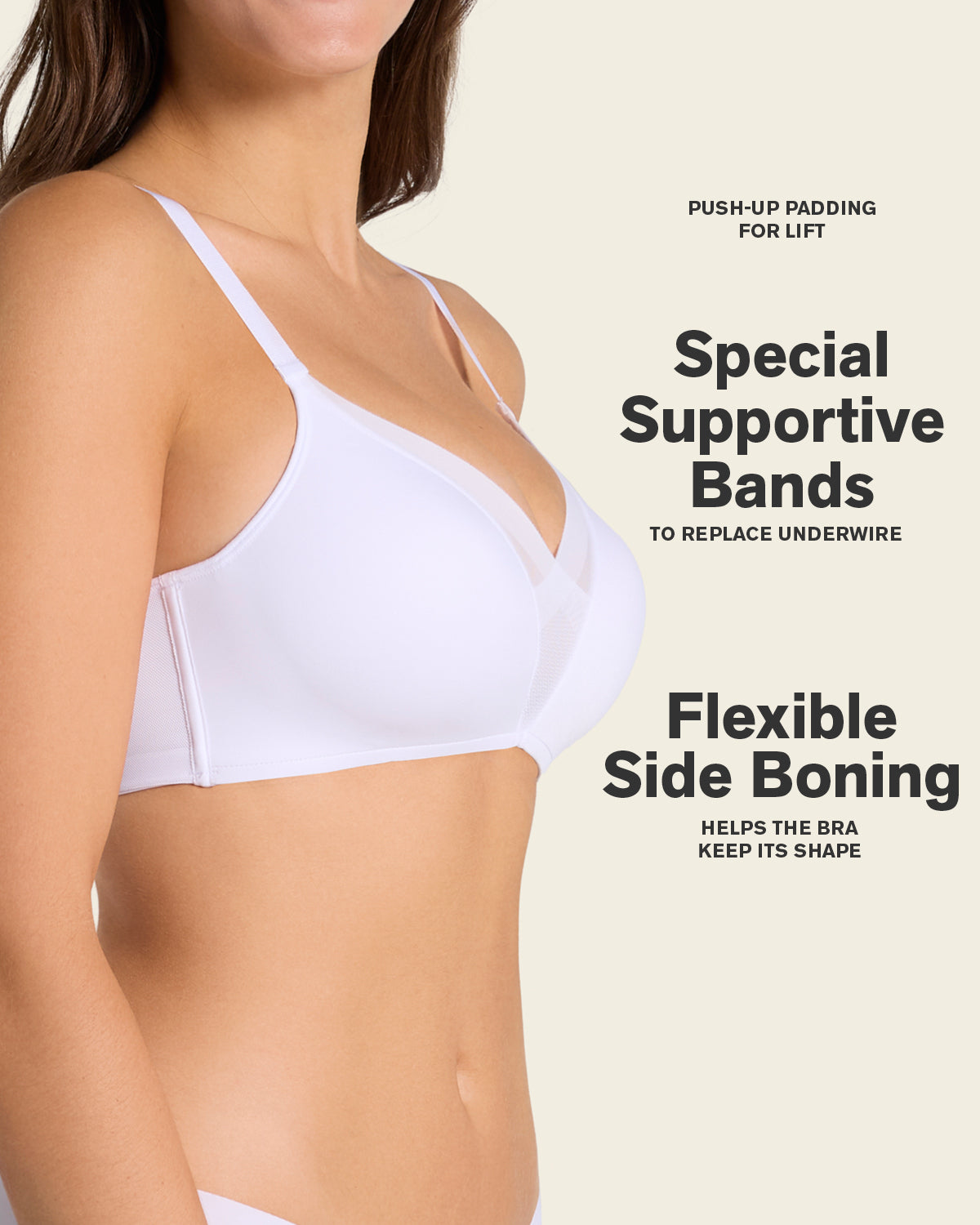 ComfortFit & Truly Undetectable in White