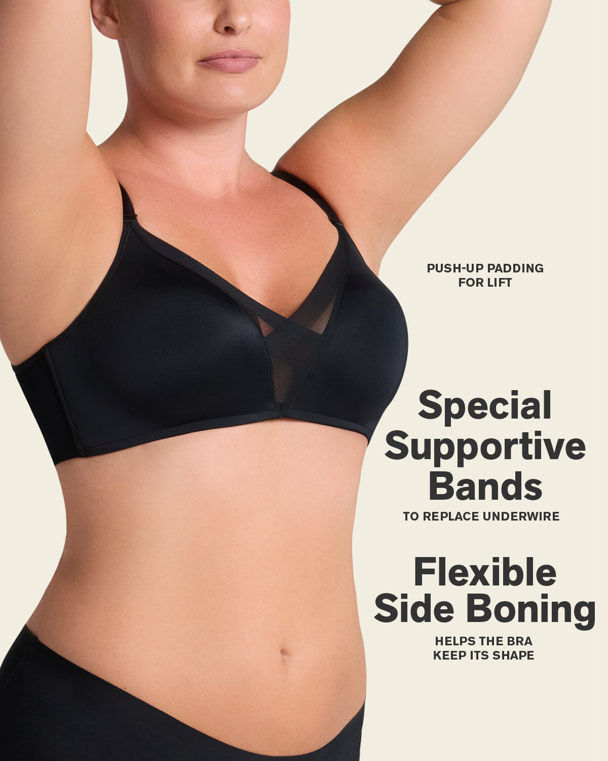 Wireless Push Up Bra