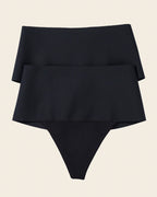 2-Pack FusedContour High-Tech High-Waisted Sculpting Thongs