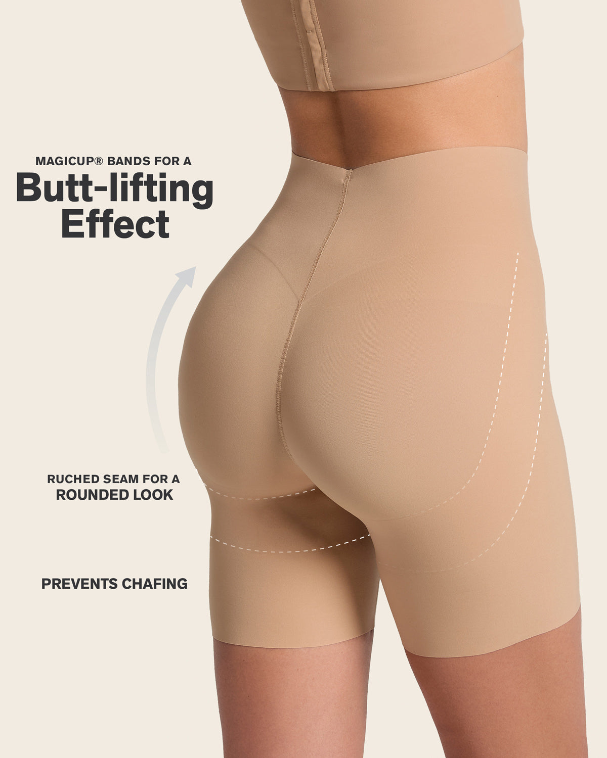 Seamless Butt Lifter Shaper Short