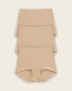 3-Pack Mostly Covered Invisible Microfiber Boyshort Panties